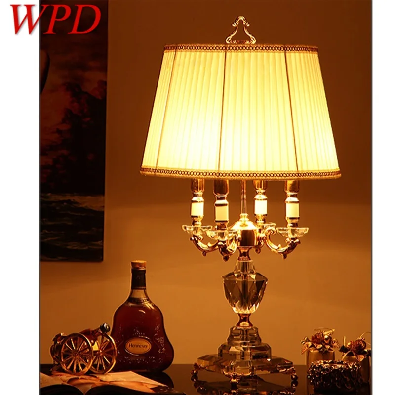 WPD Dimmer Crystal Table Lamp Modern LED Luxury Candle Shade Desk Light Decorative for Home Bedside
WPD Dimmer Crystal Table Lamp Modern LED Luxury Candle Shade Desk Light Decorative for Home Bedside