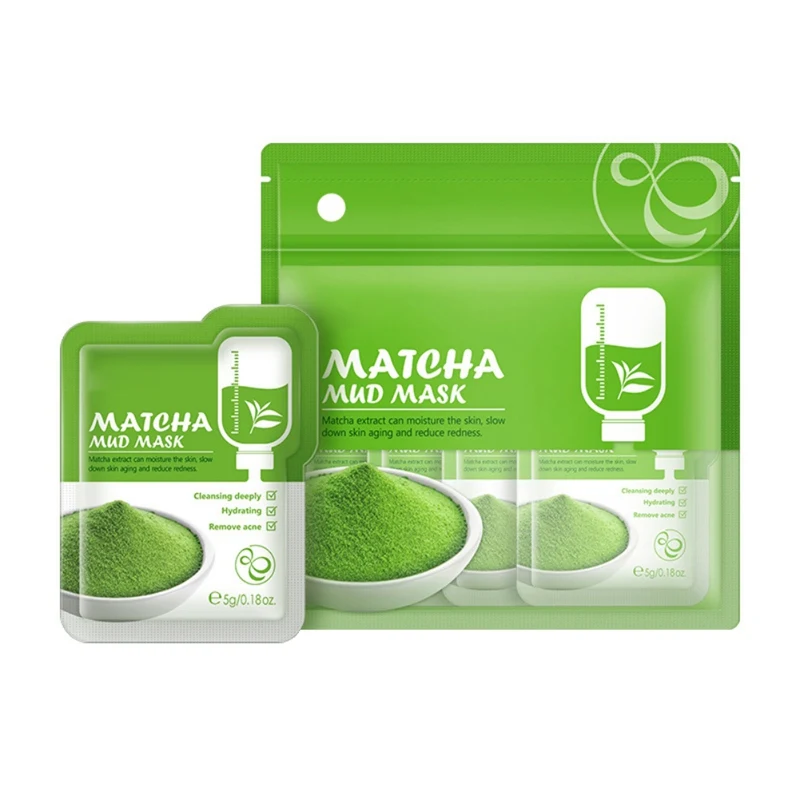 12 шт. в комплекте Matcha грязевая маска для лица очищающий Поры Черноголовых