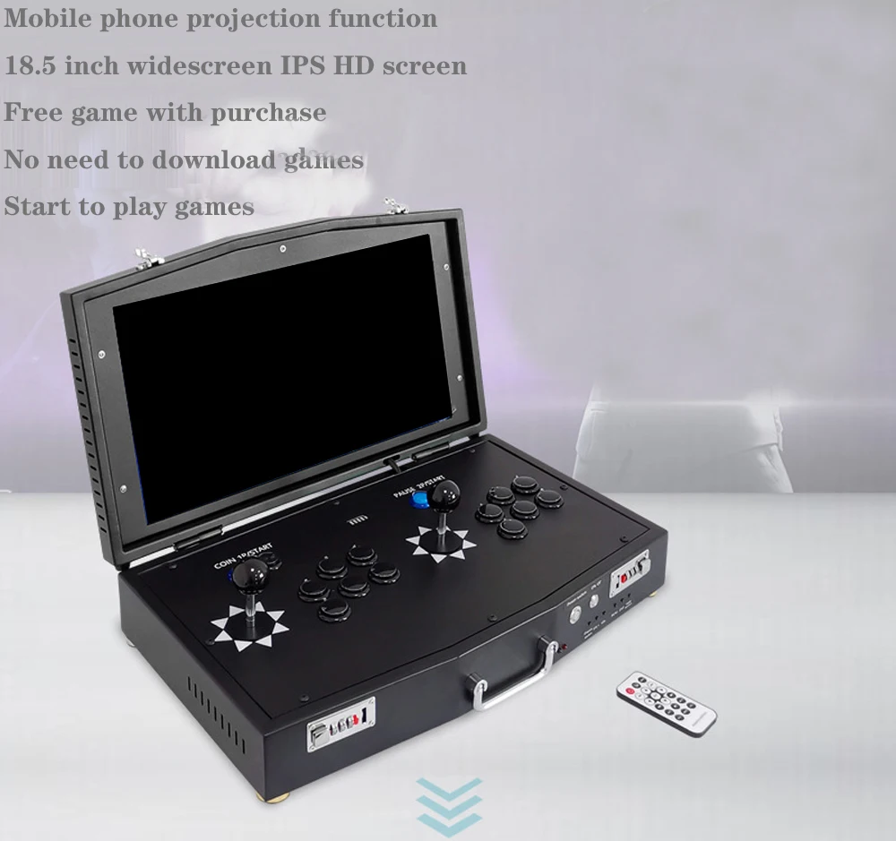 New products Double joystickMini arcade machines/ Family Professional classic Pandora 3D video game console
New products Double joystickMini arcade machines/ Family Professional classic Pandora 3D video game console