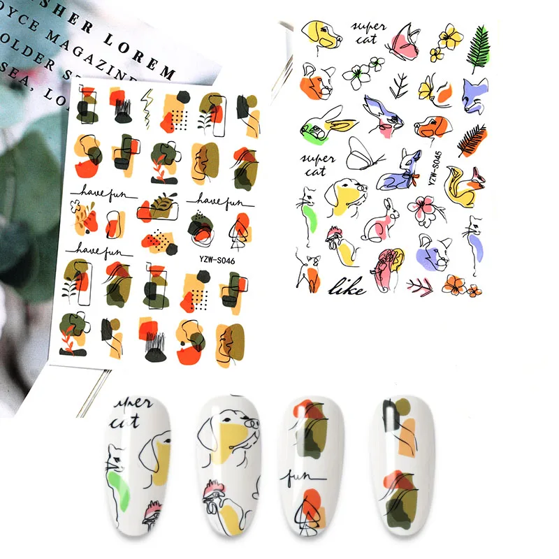 The New 3D Nail Sticker Sketch doodle stickers for nail Foil Design Nails Accessories Fashion Manicure Sticker
The New 3D Nail Sticker Sketch doodle stickers for nail Foil Design Nails Accessories Fashion Manicure Sticker