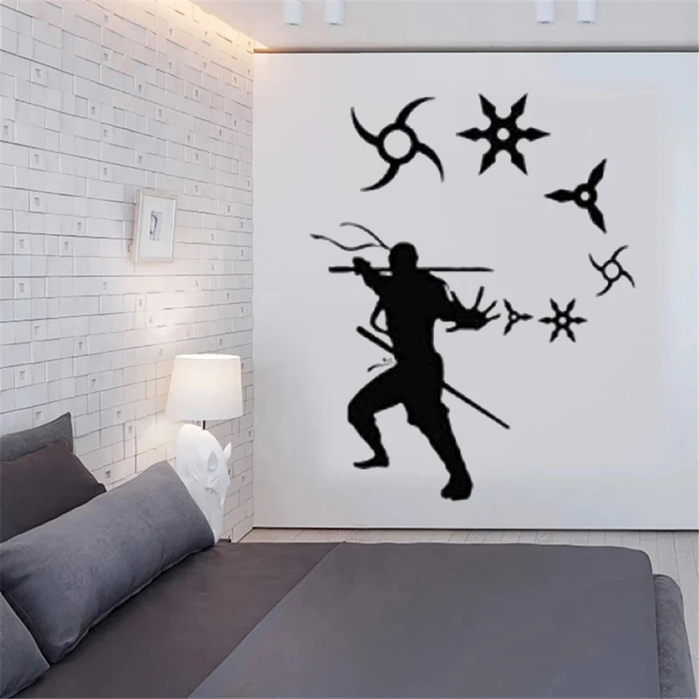 Ninja Vinyl Decals Japan Samurai Wall Stickers Warrior For Boys Home Decoration Bedroom Poster Removable Art Wallpaper DW12248 
Ninja Vinyl Decals Japan Samurai Wall Stickers Warrior For Boys Home Decoration Bedroom Poster Removable Art Wallpaper DW12248