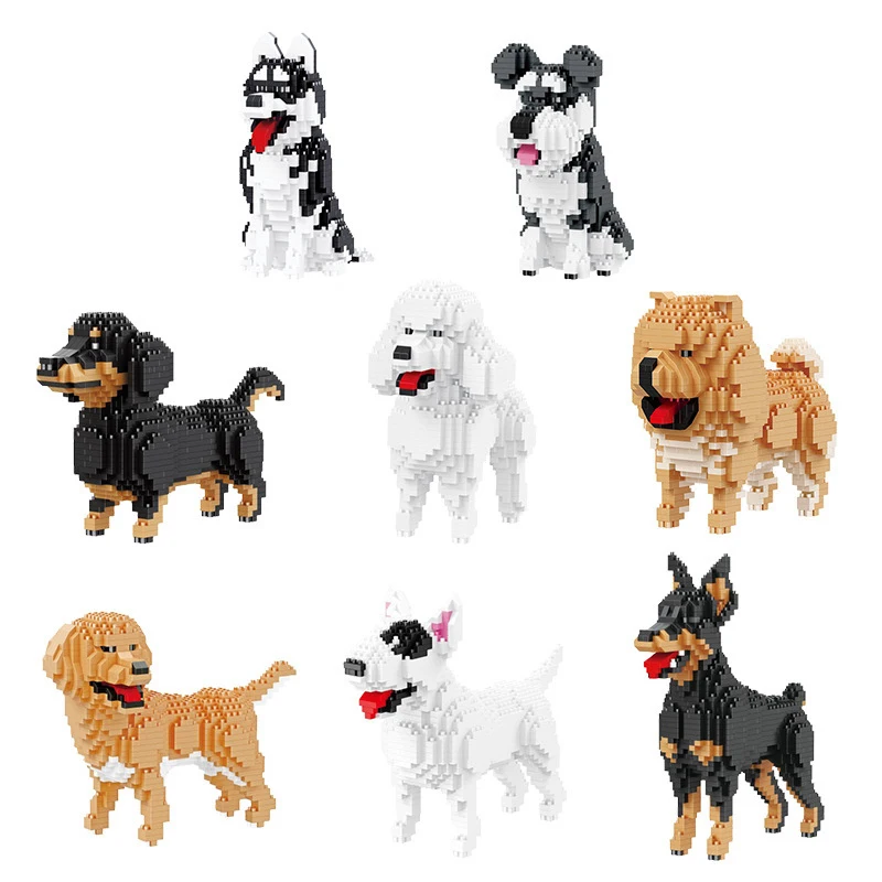 Variety Building blocks, small particles, assembling toys, educational pet dog series, building block dogs Children toys gift
Variety Building blocks, small particles, assembling toys, educational pet dog series, building block dogs Children toys gift
