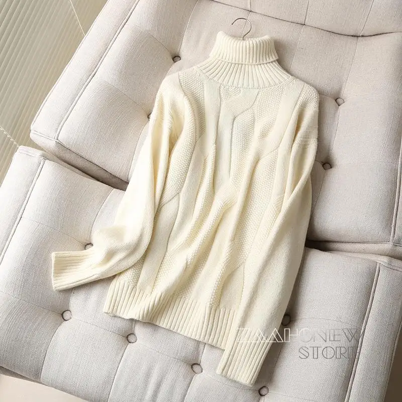 ZAAHONEW 2022 Autumn Winter Women Turtleneck Sweaters Female Casual Solid Warm Pullovers Loose Jumper Tops Ladies
ZAAHONEW 2022 Autumn Winter Women Turtleneck Sweaters Female Casual Solid Warm Pullovers Loose Jumper Tops Ladies