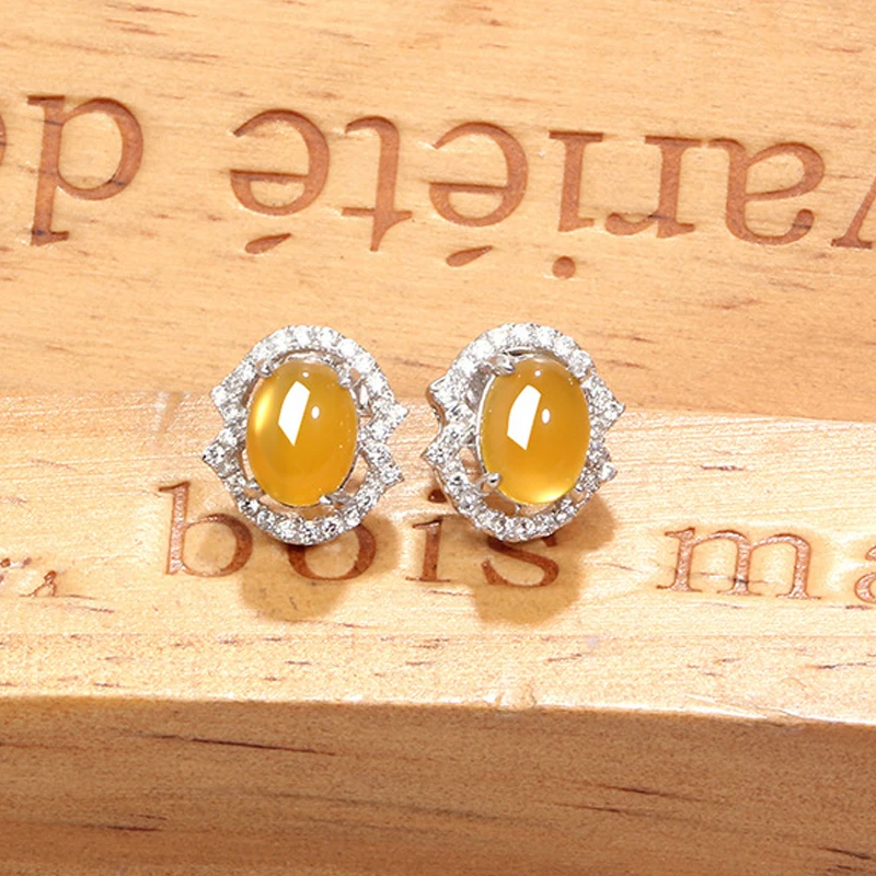 Natural Chalcedony Platinum Stud Earrings 925silver Chalcedony Women Stud Earrings S925 Sterling Silver Stud Earrings For Women
Natural Chalcedony Platinum Stud Earrings 925silver Chalcedony Women Stud Earrings S925 Sterling Silver Stud Earrings For Women