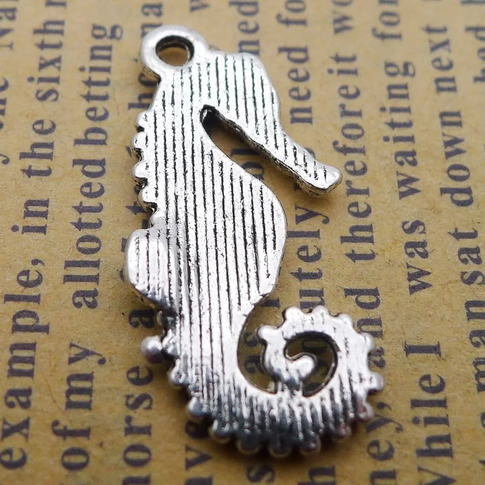 150pcs Sea Horse Charms 12mm x 25mm DIY Jewelry Making Pendant antique silver color
150pcs Sea Horse Charms 12mm x 25mm DIY Jewelry Making Pendant antique silver color
