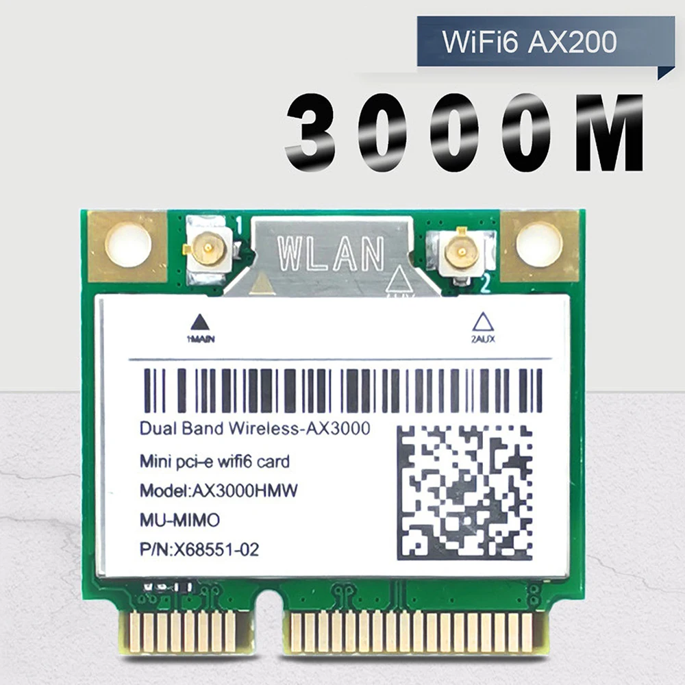 AX200 AX3000 Беспроводная Bluetooth 5,1 сетевая карта Двухдиапазонная стандартная/2,4G Wifi 6 адаптер Gigabit MINI Pcie сетевая карта
AX200 AX3000 Беспроводная Bluetooth 5,1 сетевая карта Двухдиапазонная стандартная/2,4G Wifi 6 адаптер Gigabit MINI Pcie сетевая карта