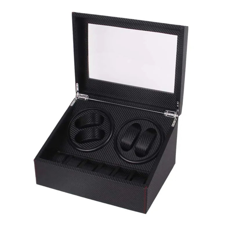 Automatic Watch Winders Box Rotator Watchwinder Black Cortex Watch Cabinet Display Storage Box Carbon Fiber Anti-Magnetization
Automatic Watch Winders Box Rotator Watchwinder Black Cortex Watch Cabinet Display Storage Box Carbon Fiber Anti-Magnetization