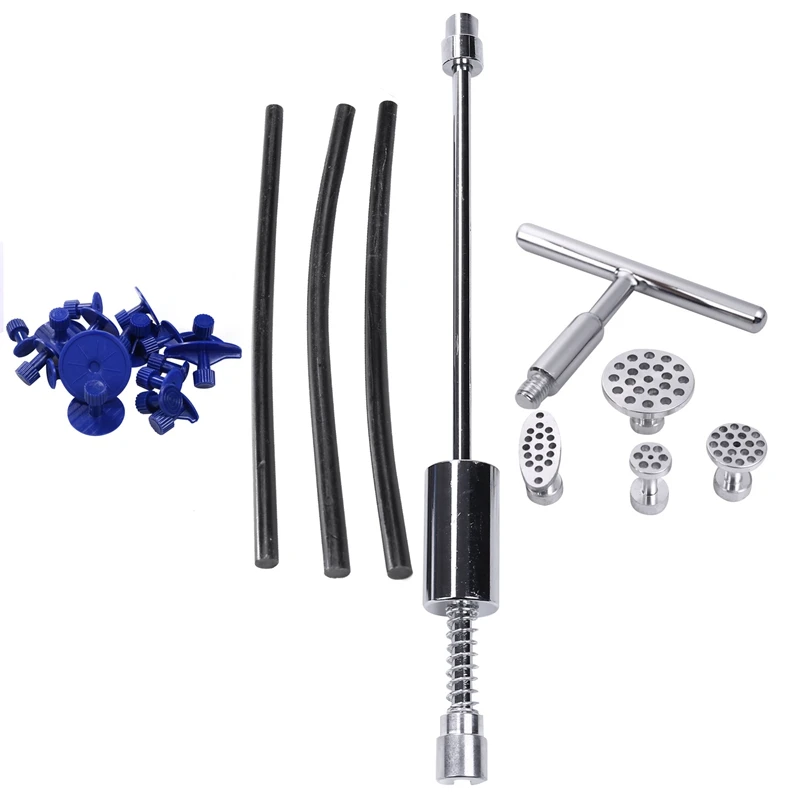 Tools Paintless Dent Repair Slide Hammer Reverse Hammer Dent Puller Suckers Suction Cup Glue Tabs Tools Kit 26Pcs/Set
Tools Paintless Dent Repair Slide Hammer Reverse Hammer Dent Puller Suckers Suction Cup Glue Tabs Tools Kit 26Pcs/Set