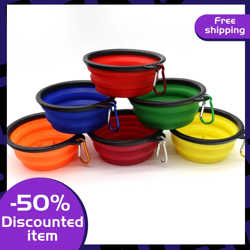 Collapsible Dog Bowl, Foldable Expandable Cup Dish For Pet Cat Food Water Feeding Portable Travel Bowl Free Carabiner
Collapsible Dog Bowl, Foldable Expandable Cup Dish For Pet Cat Food Water Feeding Portable Travel Bowl Free Carabiner