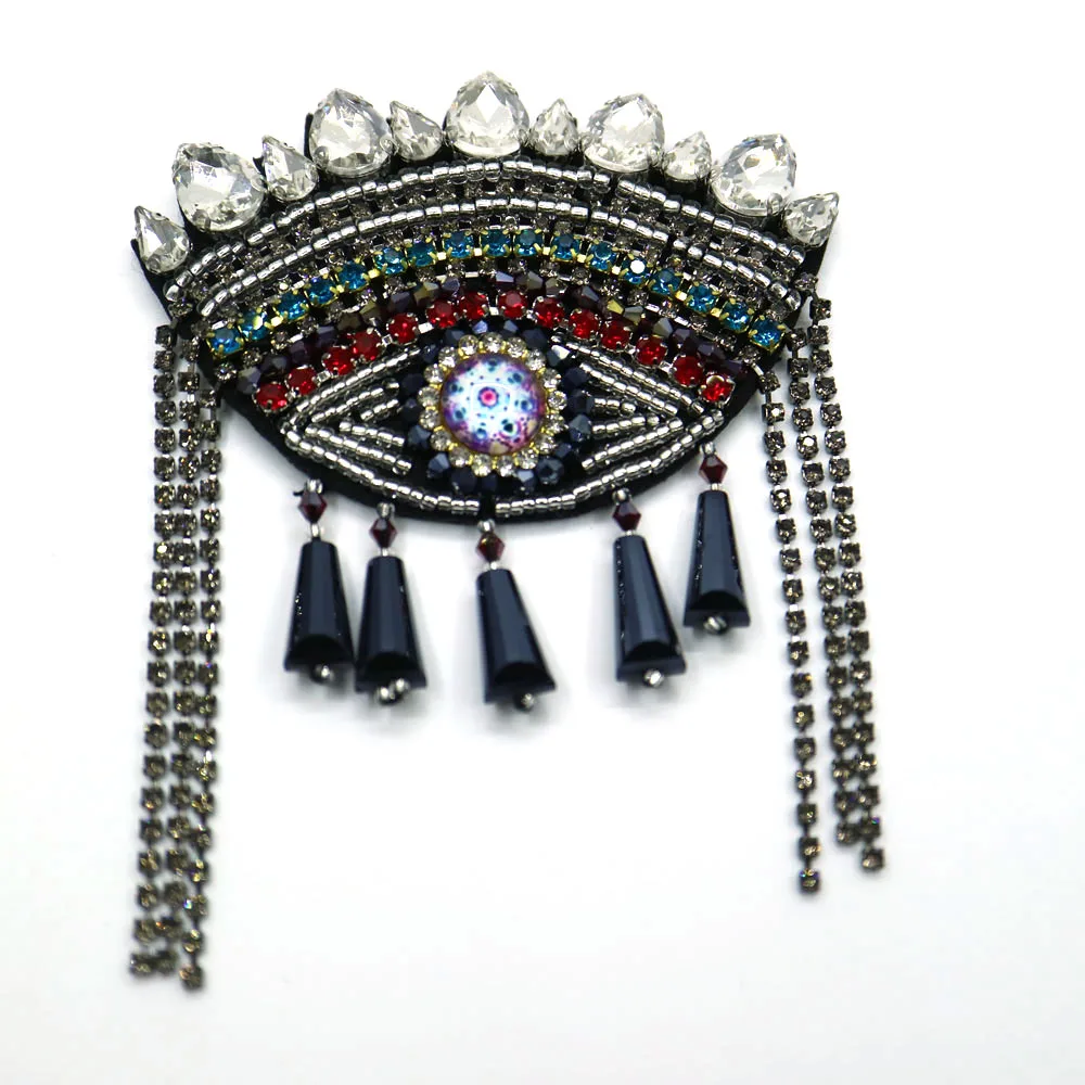 DIY beaded embroidered eye Patches for Clothing sew on rhinestonen eyes parches Appliques Decoration Badge parche
DIY beaded embroidered eye Patches for Clothing sew on rhinestonen eyes parches Appliques Decoration Badge parche