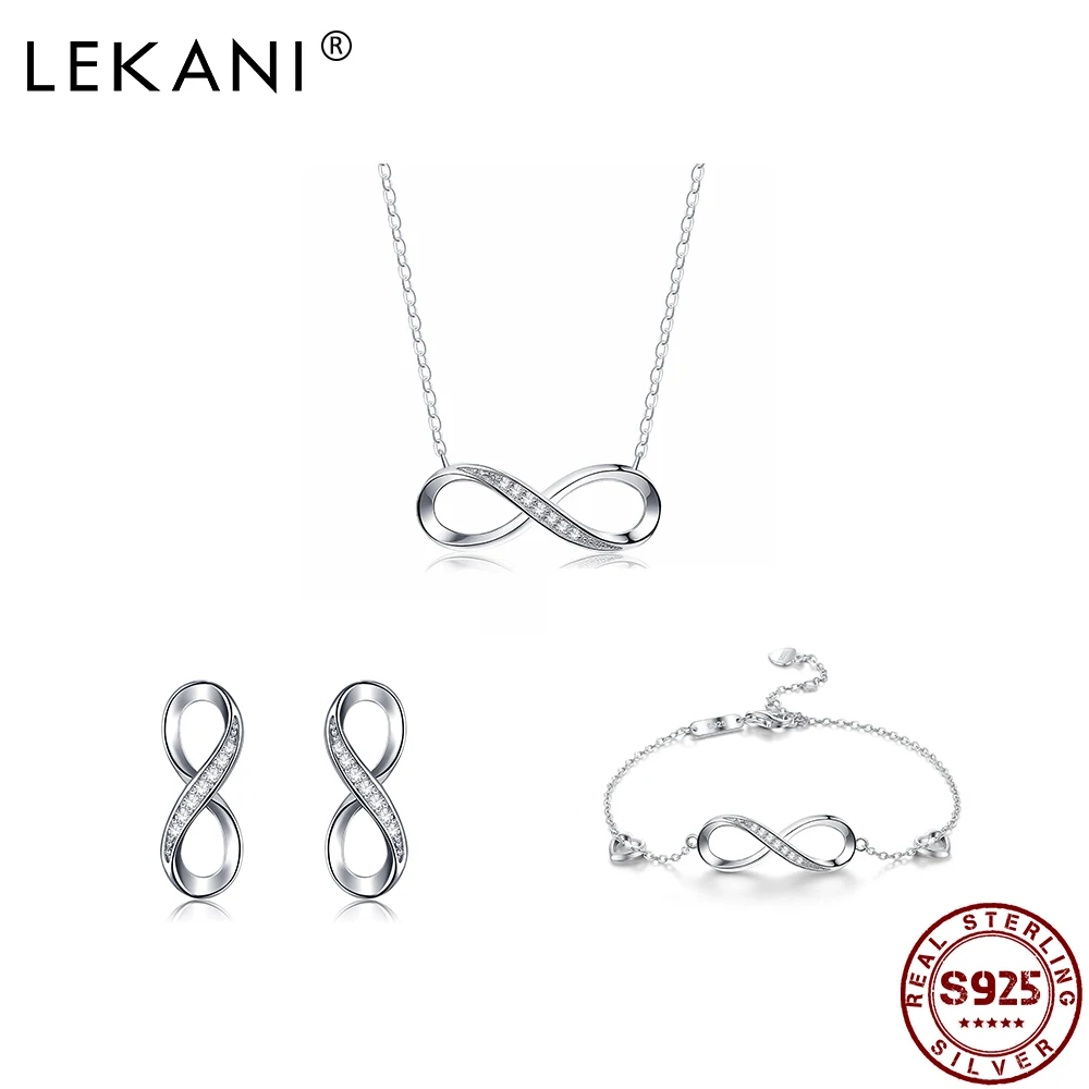 LEKANI Famous Brand 925 silver Jewelry Sets For Women Necklace Earrings Bracelet Girl Female Birthday Wedding Party Fine Jewelry
LEKANI Famous Brand 925 silver Jewelry Sets For Women Necklace Earrings Bracelet Girl Female Birthday Wedding Party Fine Jewelry