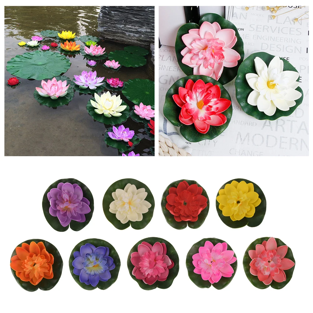10CM Real Touch Artificial Lotus Flower Foam Plant Ornament Water Lily Floating Pool Plants Wedding Garden Party Decorations
10CM Real Touch Artificial Lotus Flower Foam Plant Ornament Water Lily Floating Pool Plants Wedding Garden Party Decorations