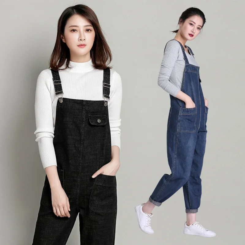 Women's Large Size Jeans Spring and Autumn New Slim-Fit Bib Korean-Style Black Loose Trousers Women's Wholesale AC32
Women's Large Size Jeans Spring and Autumn New Slim-Fit Bib Korean-Style Black Loose Trousers Women's Wholesale AC32