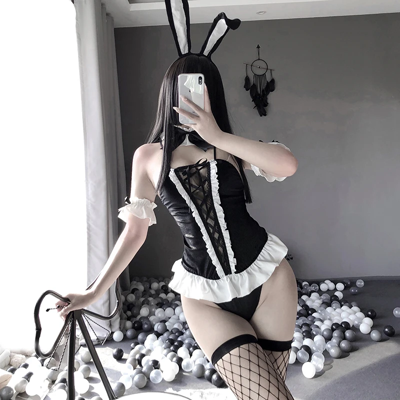 Сексуальное нижнее белье Bunny Girl для косплея, костюм аниме, эротическая одежда, обтянутая грудью, милый подарок для девушки для женщины
Сексуальное нижнее белье Bunny Girl для косплея, костюм аниме, эротическая одежда, обтянутая грудью, милый подарок для девушки для женщины