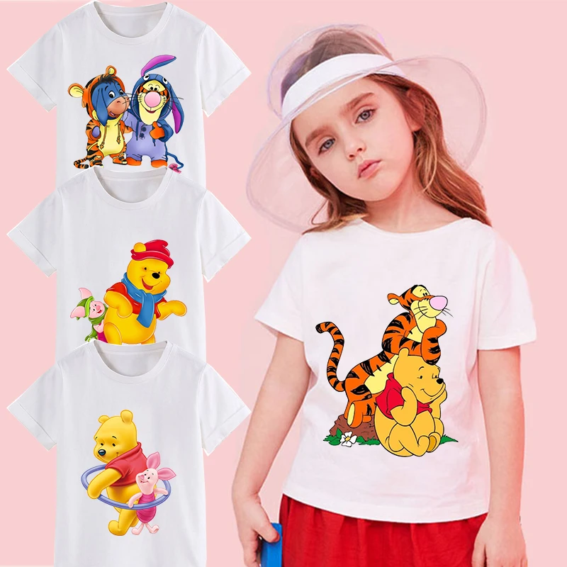 Disney Casual Children Clothes Print Blouse Winnie The Pooh Summer Fashion Boys Girls T-shirt Cartoon Toddler O-neck Tees Unisex
Disney Casual Children Clothes Print Blouse Winnie The Pooh Summer Fashion Boys Girls T-shirt Cartoon Toddler O-neck Tees Unisex