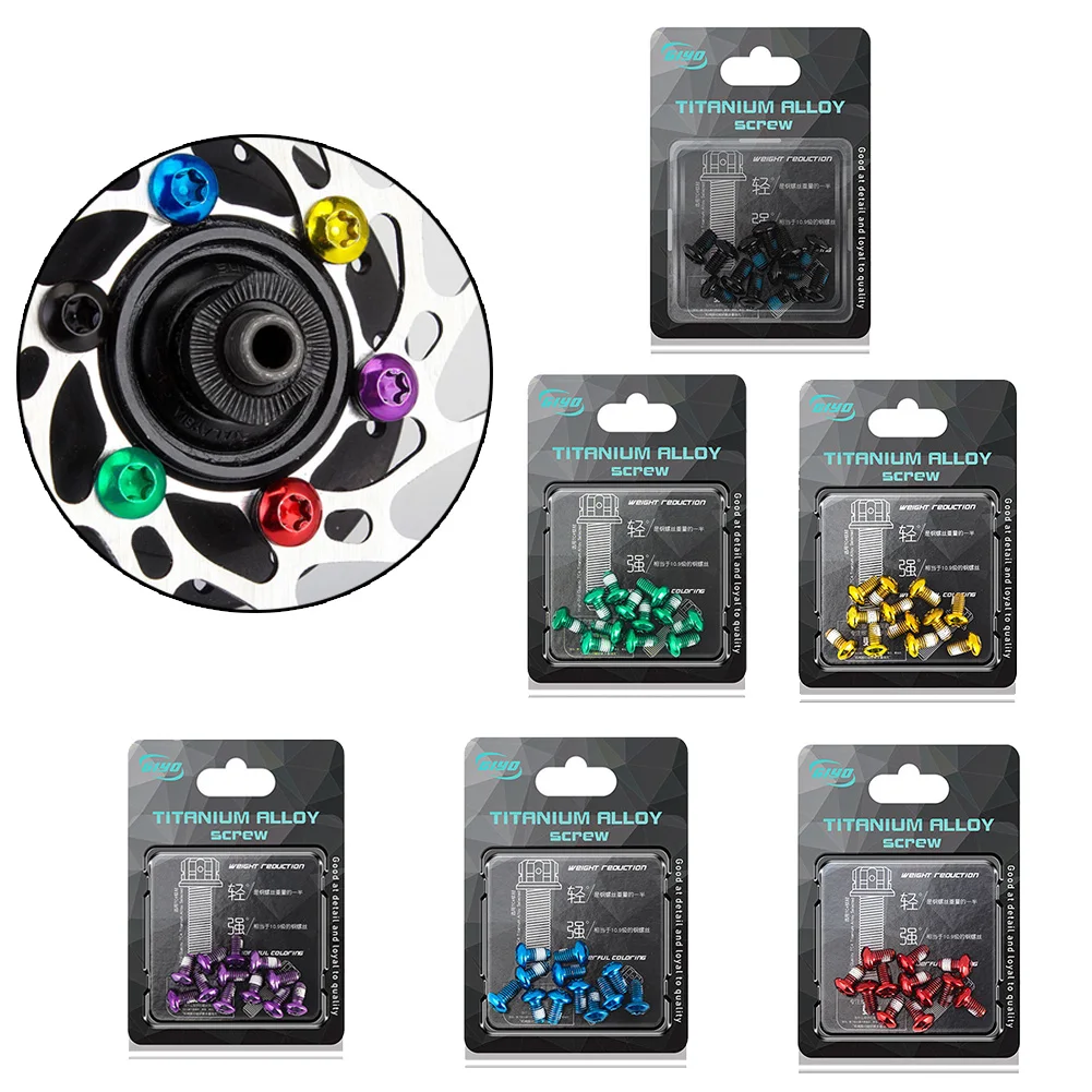 12pcs MTB Bike Stainless Disc Brake Rotor Bolts M5 X 9mm T25 Torx Disc Fixing Color Screws Mountain Bicycle Cycling Parts
12pcs MTB Bike Stainless Disc Brake Rotor Bolts M5 X 9mm T25 Torx Disc Fixing Color Screws Mountain Bicycle Cycling Parts
