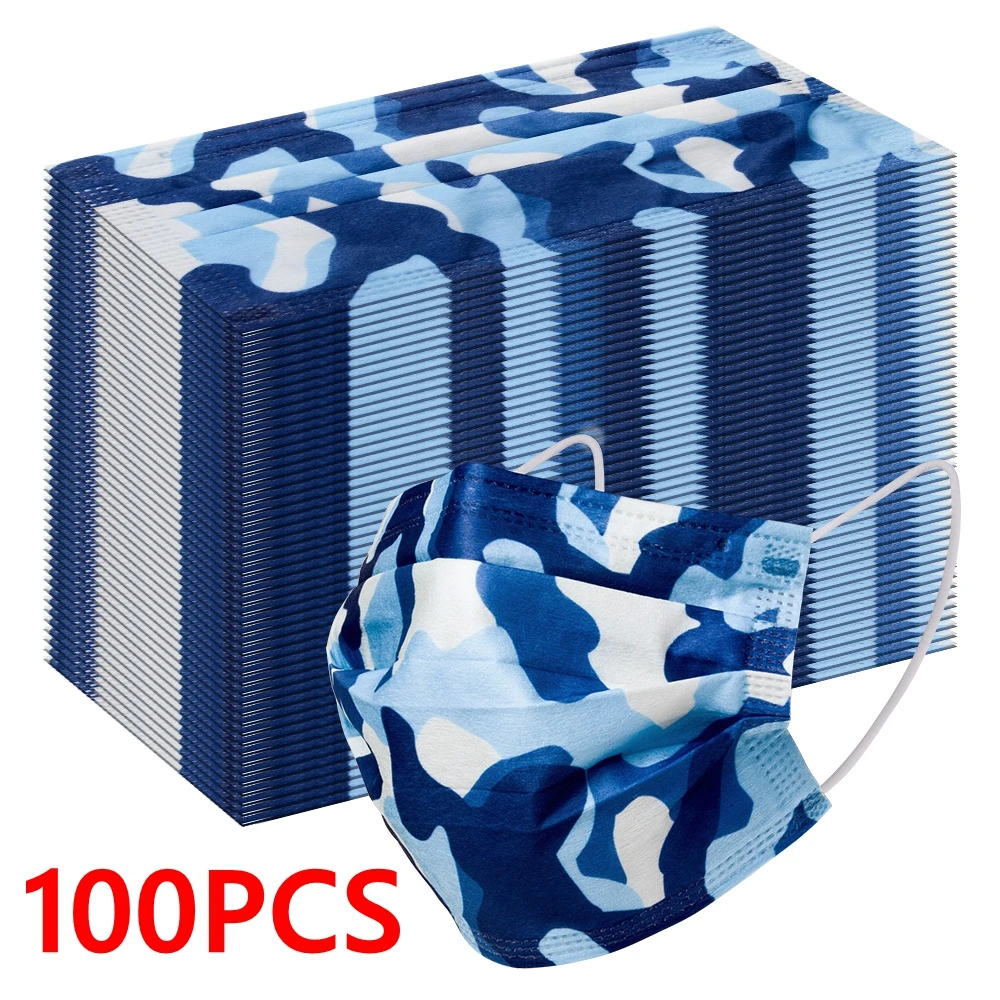 10pcs-100pcs Camouflage Mask Disposable Non wove 3 Layer Ply Filter Mask mouth Face mask Breathable Earloops Mascarilla In Stock
10pcs-100pcs Camouflage Mask Disposable Non wove 3 Layer Ply Filter Mask mouth Face mask Breathable Earloops Mascarilla In Stock