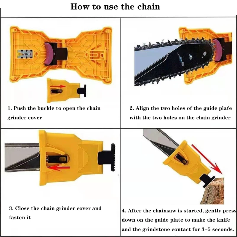 New Teeth Sharpening Saw Chain Sharpener Bar-Mounted Fast Grinding Electric Power Chainsaw Chain Sharpener Woodworking Tools
New Teeth Sharpening Saw Chain Sharpener Bar-Mounted Fast Grinding Electric Power Chainsaw Chain Sharpener Woodworking Tools