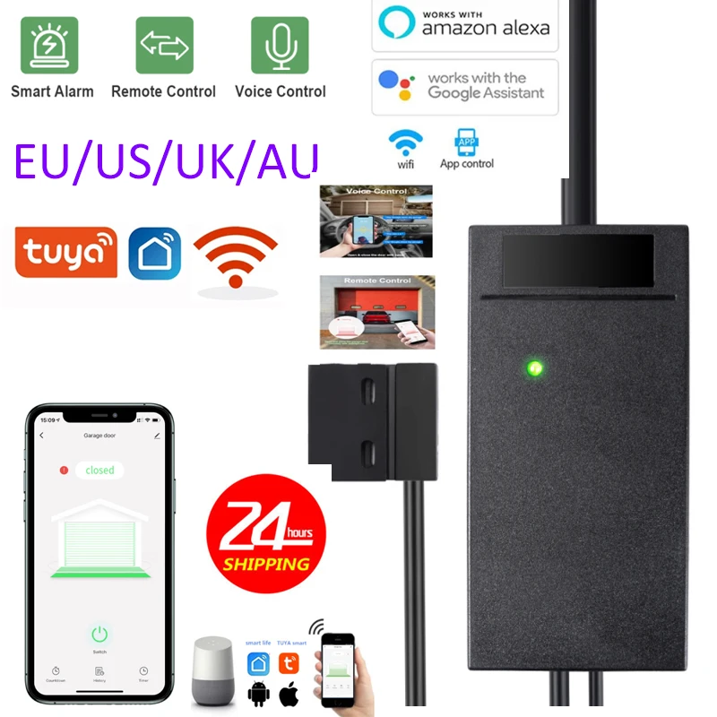 Смарт-выключатель Tuya для гаражных дверей, wi-fi переключатель, управление через приложение, работает с Alexa Echo Google Home SmartLife/Tuya, не требует концен...
Смарт-выключатель Tuya для гаражных дверей, wi-fi переключатель, управление через приложение, работает с Alexa Echo Google Home SmartLife/Tuya, не требует концен...