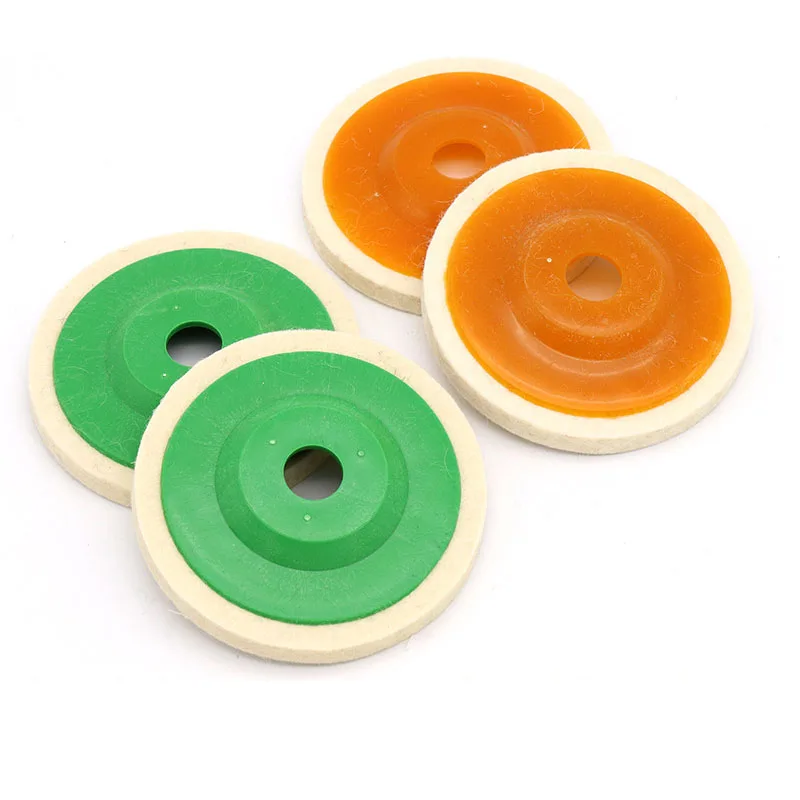 2PCS 100*16mm Wool Wheel Mirror Polishing Wheel Disc Abrasive Pad Yellow Green White Color Cover Felt Wheel
2PCS 100*16mm Wool Wheel Mirror Polishing Wheel Disc Abrasive Pad Yellow Green White Color Cover Felt Wheel