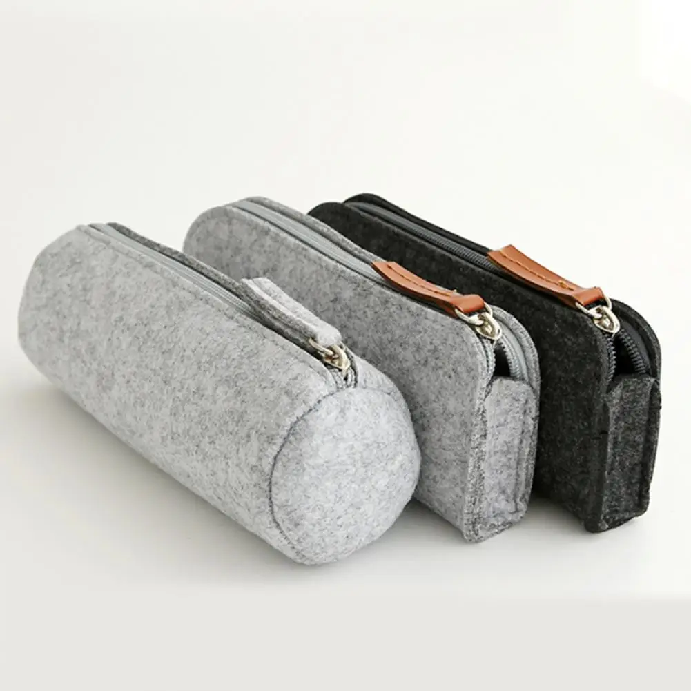 Portable Pencil Case Felt Student Pen Box Ruler Eraser Stationery Zipper Bag
Portable Pencil Case Felt Student Pen Box Ruler Eraser Stationery Zipper Bag
