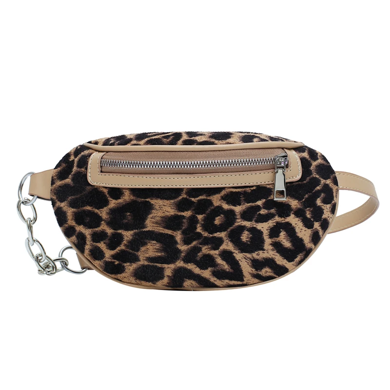 2019 leopard print Bags Waist black Bag Women waist PU Leather Shoulder Crossbody Chest lady HandBag | Багаж и сумки