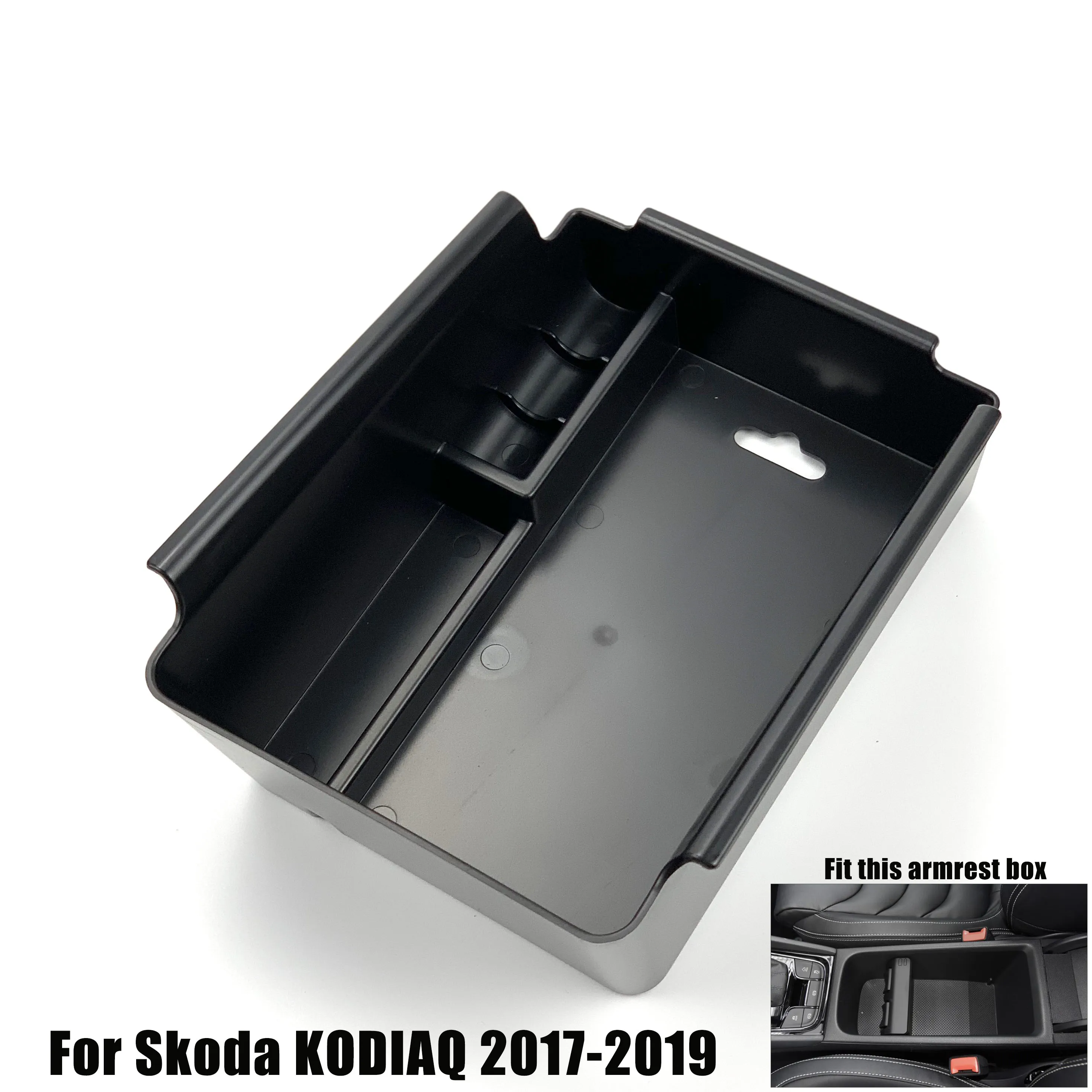 Коробка для хранения в подлокотнике автомобиля Skoda Superb Octavia A7 KODIAQ органайзер