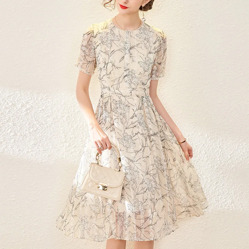 YILINHAN 2021 NEW Dresses For Women Summer New Fashion Elegant Casual Sexy Kawaii Short Sleeve O-Neck Floral Chiffon Midi Dress
YILINHAN 2021 NEW Dresses For Women Summer New Fashion Elegant Casual Sexy Kawaii Short Sleeve O-Neck Floral Chiffon Midi Dress