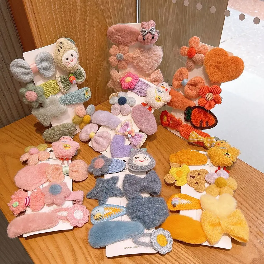 8Pcs/Set Baby Cartoon Bow Plush Heart Animal Hairpin Barrettes Cute Hair Clip Girls Headwear Hair Accessories
8Pcs/Set Baby Cartoon Bow Plush Heart Animal Hairpin Barrettes Cute Hair Clip Girls Headwear Hair Accessories