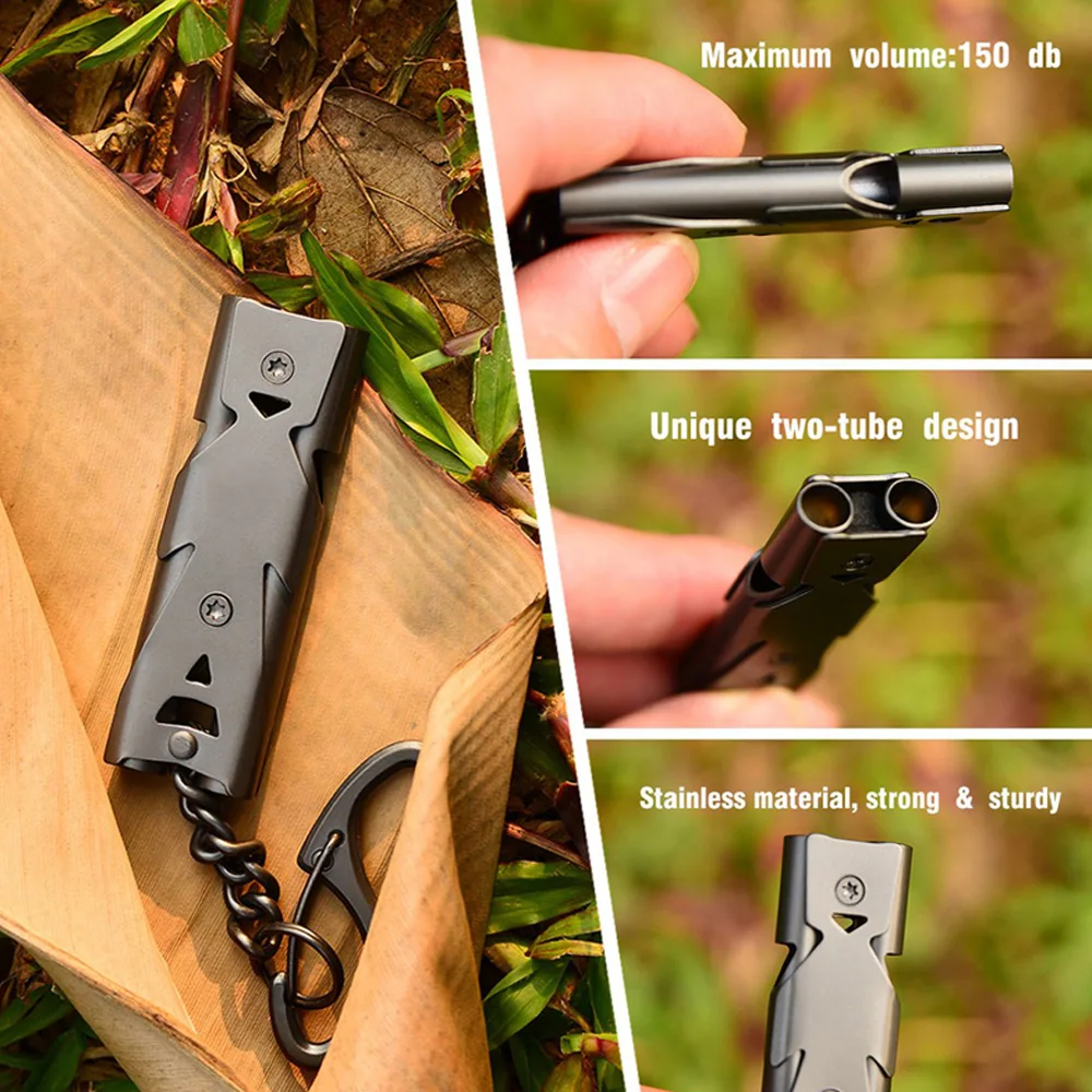 Emergency Whistle 150 High Decibel Survival Whistle Mini Portable EDC Dual Pipe Training Cheerleading Outdoor Survival Keychain
Emergency Whistle 150 High Decibel Survival Whistle Mini Portable EDC Dual Pipe Training Cheerleading Outdoor Survival Keychain