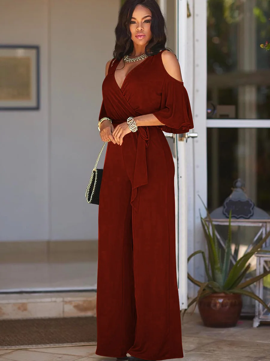 Jumpsuits Milk Fiber Full Length Plain Loose Lace-Up Mid Waist Slim Plain Women's 2021 New Style Jumpsuit
Jumpsuits Milk Fiber Full Length Plain Loose Lace-Up Mid Waist Slim Plain Women's 2021 New Style Jumpsuit