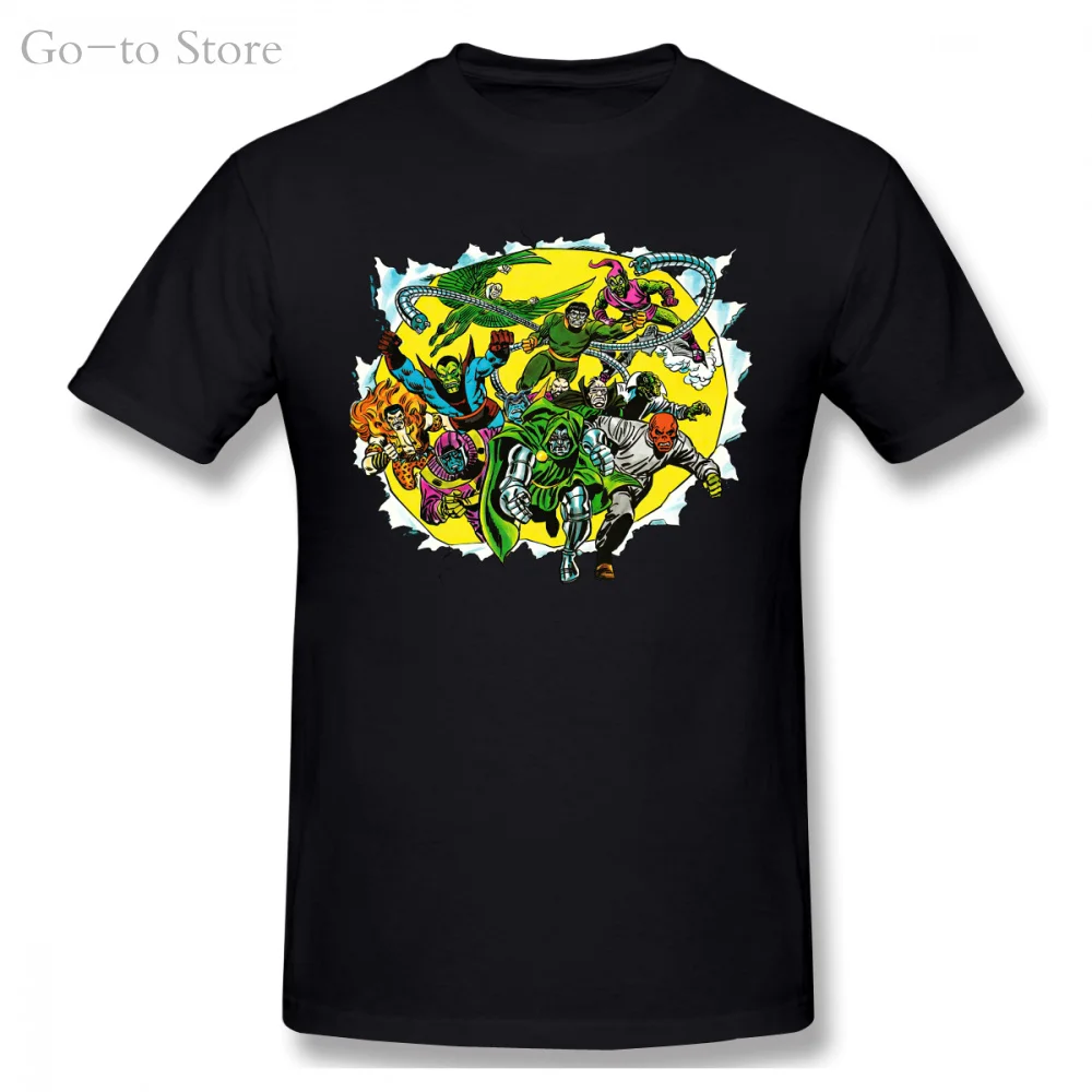 Villains T-Shirt Retro Green Goblin Dr Octopus Dr Doom Cotton Tee For Youth Middle-Age The Old Tee Shirt
Villains T-Shirt Retro Green Goblin Dr Octopus Dr Doom Cotton Tee For Youth Middle-Age The Old Tee Shirt