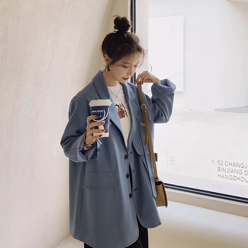 Small suit jacket spring 2021 new single-breasted rice daytime blue asymmetric trend long-sleeved women's clothing
Small suit jacket spring 2021 new single-breasted rice daytime blue asymmetric trend long-sleeved women's clothing