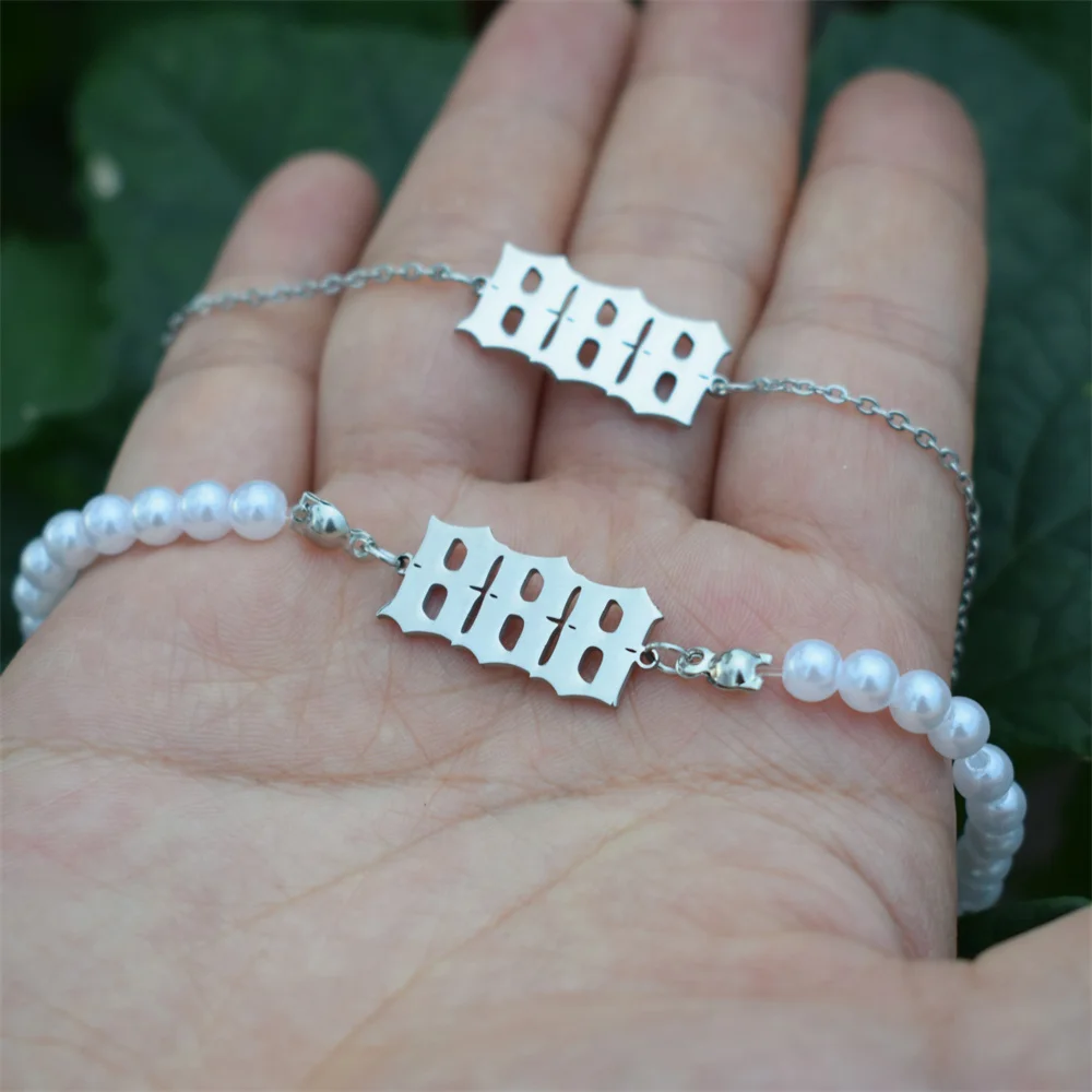 Wholesale 10pcs 111 222 333 444 555 777 888 999 Bracelet Angel Number Anklet For Women Imitation Pearls Chain Beach Jewelry Feet
Wholesale 10pcs 111 222 333 444 555 777 888 999 Bracelet Angel Number Anklet For Women Imitation Pearls Chain Beach Jewelry Feet