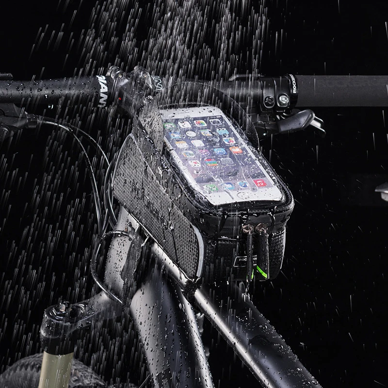 ROCKBROS Bicycle Bag Waterproof Touch Screen Cycling Bag Top Front Tube Frame MTB Road Bike Bag 6.5 Phone Case Bike Accessories
ROCKBROS Bicycle Bag Waterproof Touch Screen Cycling Bag Top Front Tube Frame MTB Road Bike Bag 6.5 Phone Case Bike Accessories