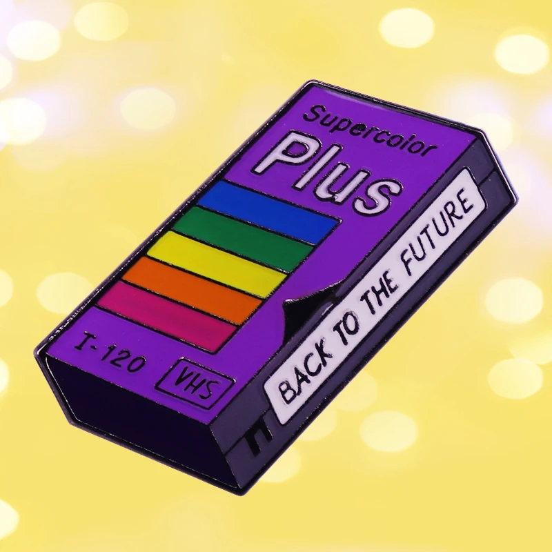 Back to the Future VHS Tape Video Cassette T-120 Enamel Brooch Pin Lapel Hard Metal Pins Brooches Badges Exquisite Jewelry
Back to the Future VHS Tape Video Cassette T-120 Enamel Brooch Pin Lapel Hard Metal Pins Brooches Badges Exquisite Jewelry