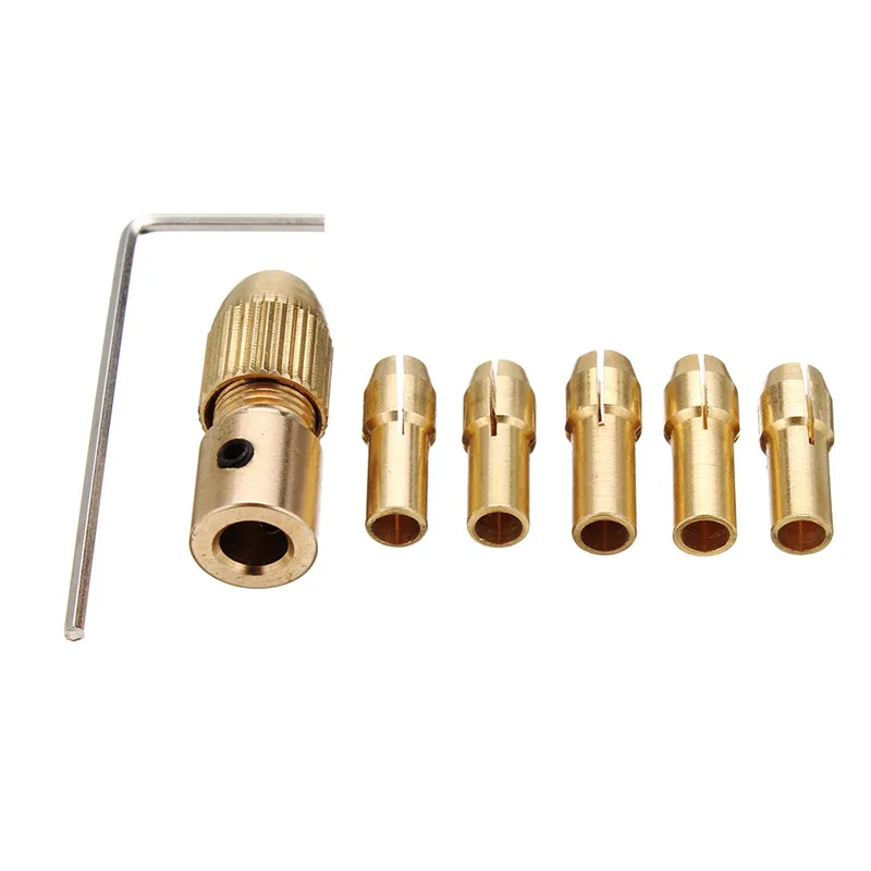 8pcs 0.5-3mm Small Electric Drill Bit Collet Twist Chuck Tool for 3.17/5.05mm Shank | Инструменты