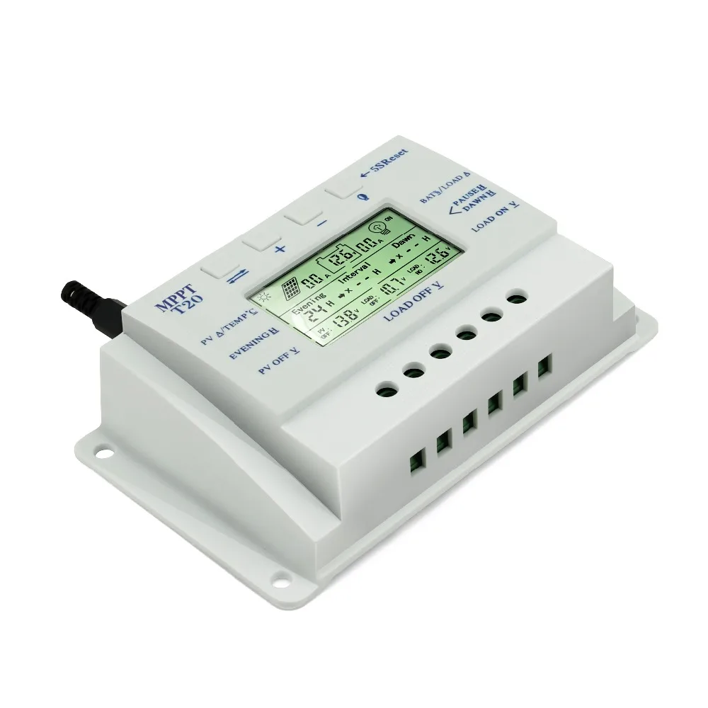 OEM ЖК-дисплей 20A MPPT 12 В/24 В, регулятор заряда батареи солнечной панели, контроллер заряда без логотипа на поверхности T20 LCD, оптовая продажа
OEM ЖК-дисплей 20A MPPT 12 В/24 В, регулятор заряда батареи солнечной панели, контроллер заряда без логотипа на поверхности T20 LCD, оптовая продажа