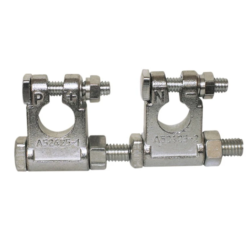 Car Battery Terminal Connectors Post 1 Pair of Positive and Negative - 2-1/2-Inch Extended 3/8-Inch Bolt
Car Battery Terminal Connectors Post 1 Pair of Positive and Negative - 2-1/2-Inch Extended 3/8-Inch Bolt