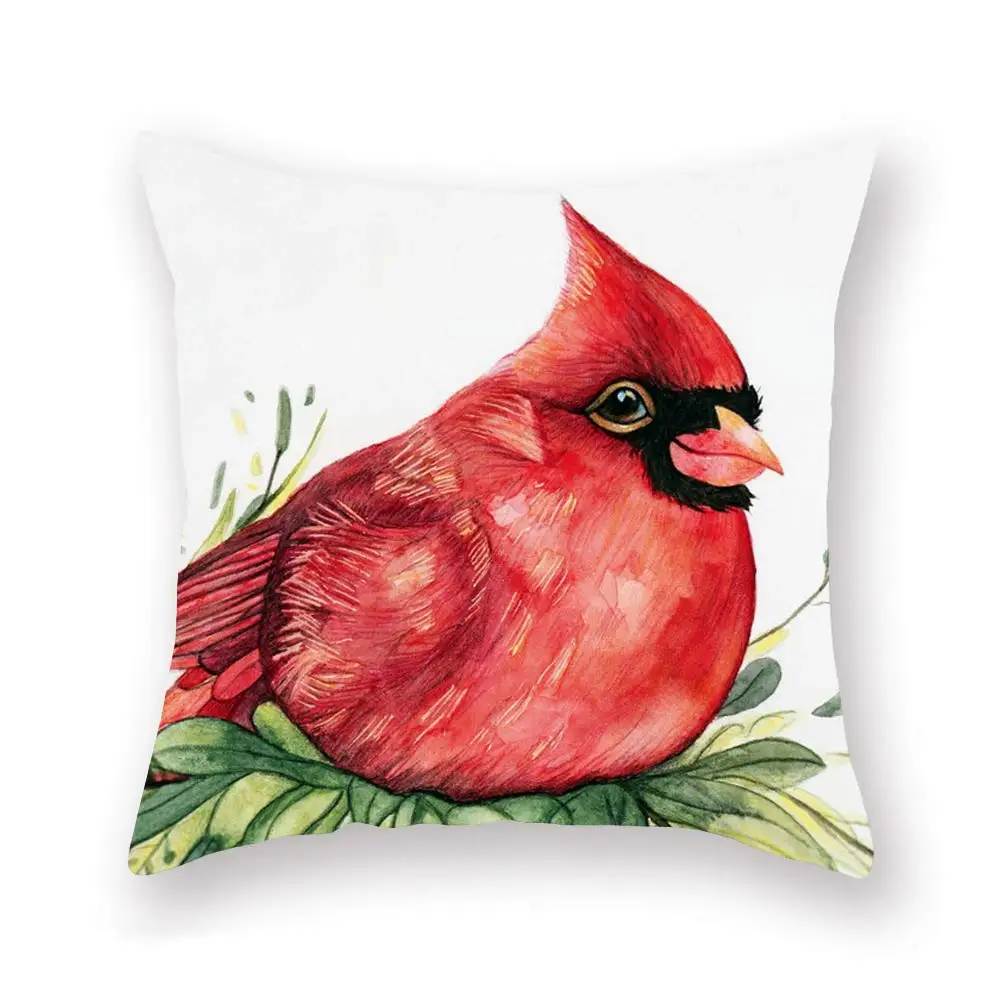 Cardinal Bird with Green Leaves Decor Throw Pillow Cover Watercolor Bird Animals Theme Super Soft Rustic Pillow Cases Decorative
Cardinal Bird with Green Leaves Decor Throw Pillow Cover Watercolor Bird Animals Theme Super Soft Rustic Pillow Cases Decorative