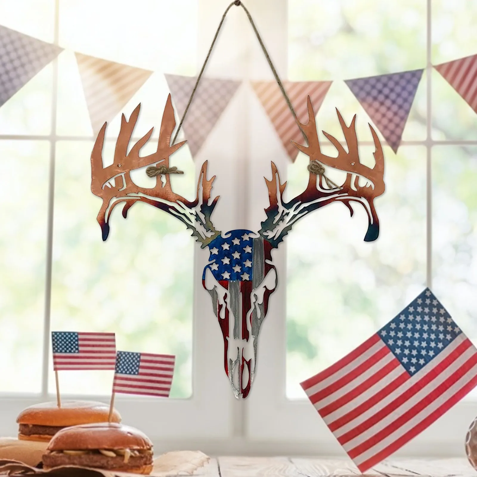 40# American Flag Pendants Art Metal Deer Hanging Independence Day Garden Decoration Outdoor Vintage Décoration De Jardin
40# American Flag Pendants Art Metal Deer Hanging Independence Day Garden Decoration Outdoor Vintage Décoration De Jardin