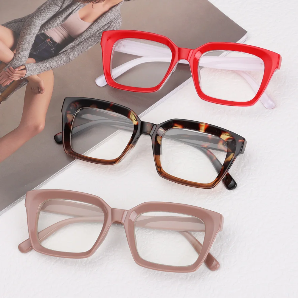 Fashion Square Frame Reading Glasses Men Women Fashion Oversized Frame High-definition Presbyopia Eyeglasses Diopter 0~+ 3.00
Fashion Square Frame Reading Glasses Men Women Fashion Oversized Frame High-definition Presbyopia Eyeglasses Diopter 0~+ 3.00