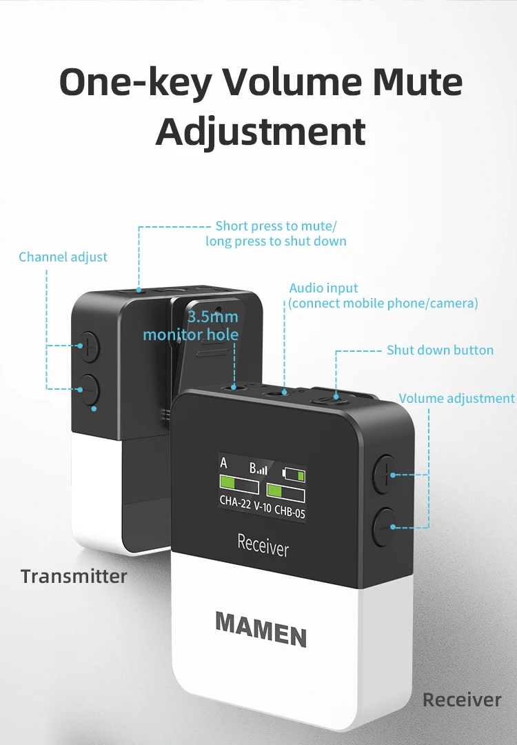 KATTO KT-W1 Vlog Video Wireless Lavalier Microphone Chargeable Mic Cable for Phone Camera Laptop Record Studio YouTube Streaming
KATTO KT-W1 Vlog Video Wireless Lavalier Microphone Chargeable Mic Cable for Phone Camera Laptop Record Studio YouTube Streaming