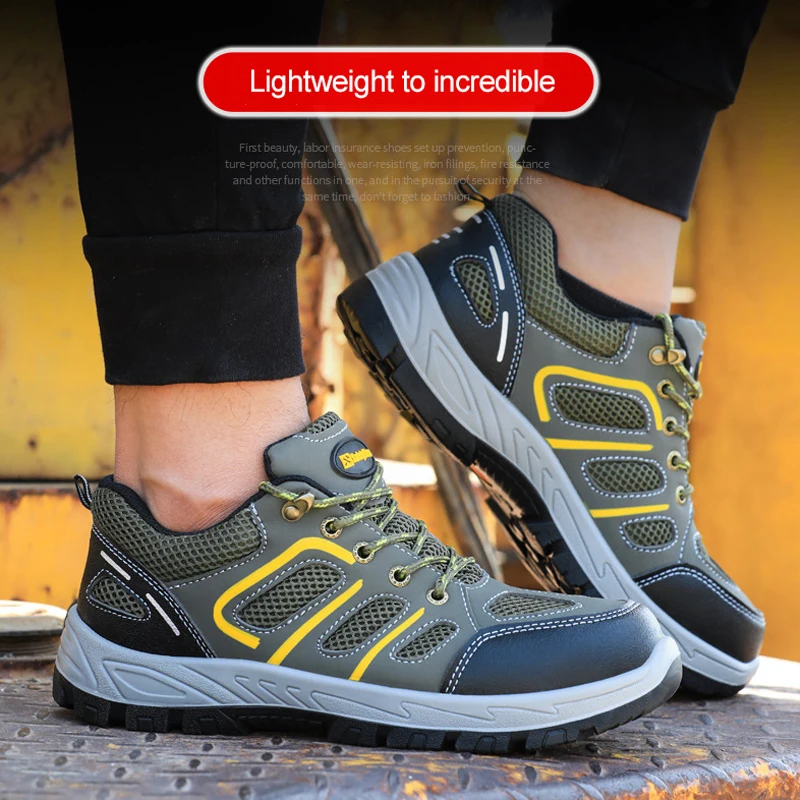 Steel Toe Safety Work Shoes Boots Men Breathable Light Comfortable Low-Cut Protect Foot Anti Smashing Puncture Proof Shoes
Steel Toe Safety Work Shoes Boots Men Breathable Light Comfortable Low-Cut Protect Foot Anti Smashing Puncture Proof Shoes