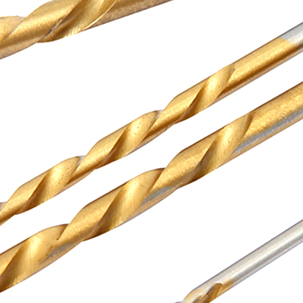 50pc 1/1.5/2/2.5/3mm Titanium Coated Drill Bits High Quality HSS High Speed Steel Drill Bits Set for Woodwork Metal Reamer Tools
50pc 1/1.5/2/2.5/3mm Titanium Coated Drill Bits High Quality HSS High Speed Steel Drill Bits Set for Woodwork Metal Reamer Tools