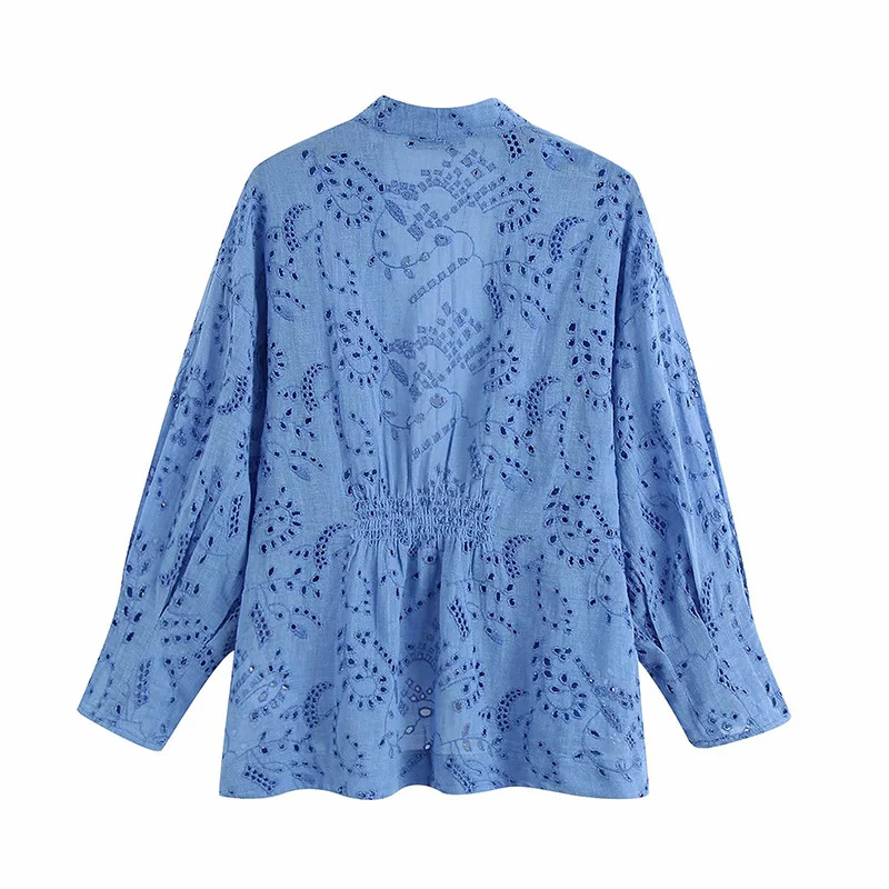 Zoulv Vintage Emboidery Sashes Long Sleeve Loose Tops and Blouses Blusas Mujer 2021 Spring Sexy Hollow Out V-Neck Women Shirt
Zoulv Vintage Emboidery Sashes Long Sleeve Loose Tops and Blouses Blusas Mujer 2021 Spring Sexy Hollow Out V-Neck Women Shirt