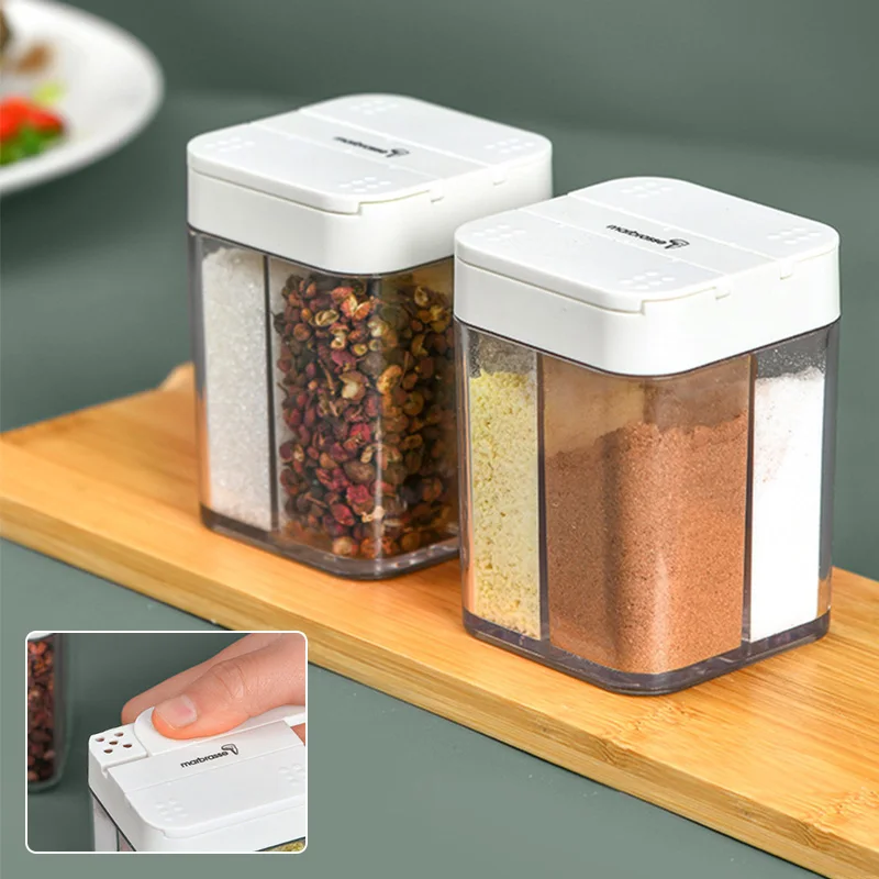 1PC Seasoning Box 4 Grid Spice Jar Pepper Spice Salt Cumin Storage Box Seasoning Jar Condiment Bottle Kitchen Storage Gadgets
1PC Seasoning Box 4 Grid Spice Jar Pepper Spice Salt Cumin Storage Box Seasoning Jar Condiment Bottle Kitchen Storage Gadgets