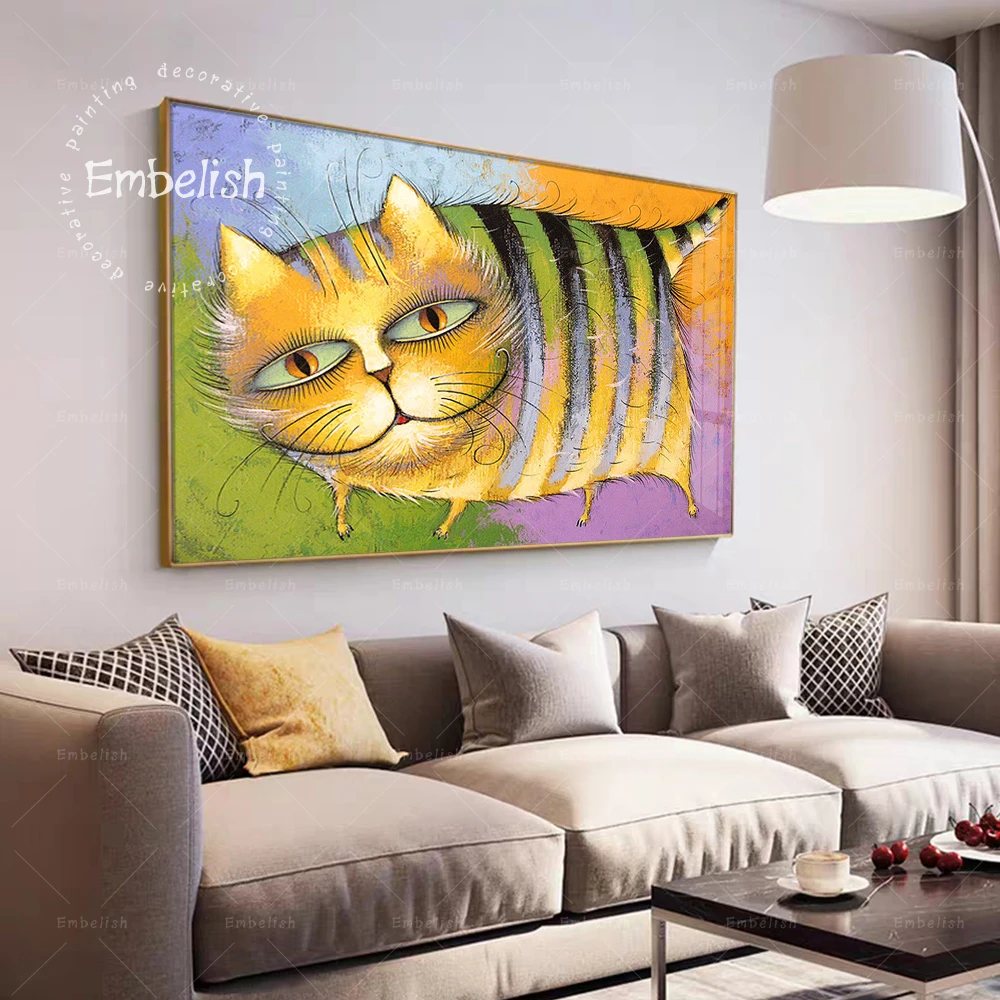 1 Pieces Drop Shipping Funny Colorful Cat Animals HD Canvas Oil Paintings For Living Room Wall Art Pictures Home Decor Posters
1 Pieces Drop Shipping Funny Colorful Cat Animals HD Canvas Oil Paintings For Living Room Wall Art Pictures Home Decor Posters