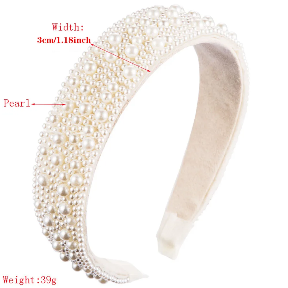 Baroque Simulated Pearl Headband For Lady Fashion White Full Pearl Hair Hoop Party Hair Accessories
Baroque Simulated Pearl Headband For Lady Fashion White Full Pearl Hair Hoop Party Hair Accessories