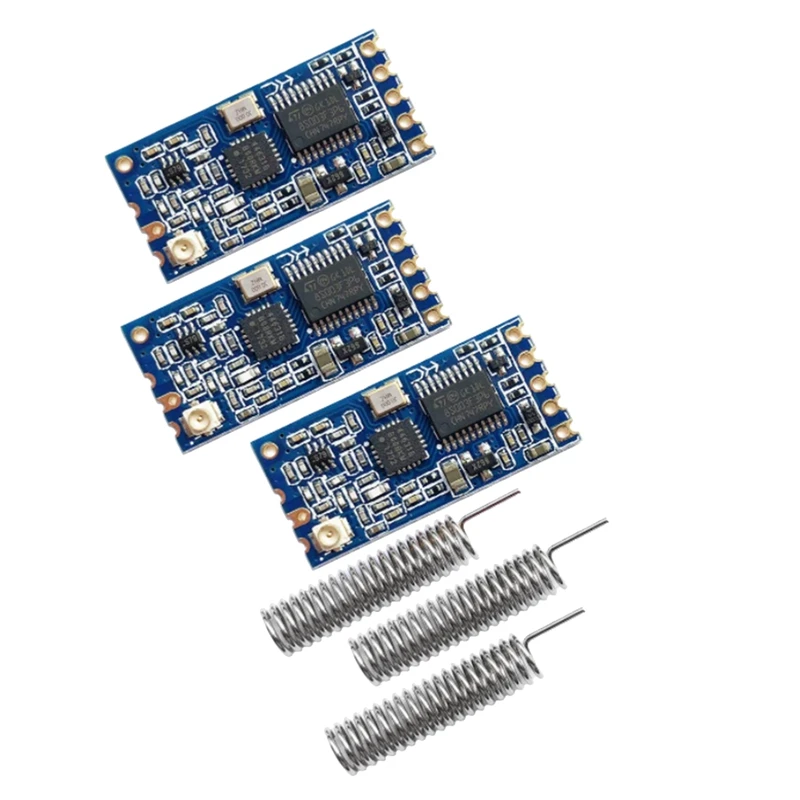 HC-12 Module, HC-12 SI4463 Stable Wireless Serial Port Module 1000M with Spring Shaped Antenna 433MHz Built-in Program
HC-12 Module, HC-12 SI4463 Stable Wireless Serial Port Module 1000M with Spring Shaped Antenna 433MHz Built-in Program